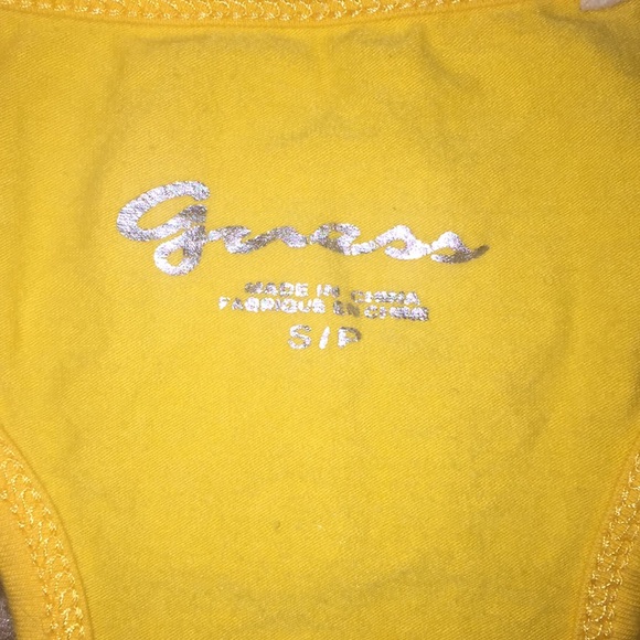 Yellow Guess Racerback Tank - Picture 3 of 3
